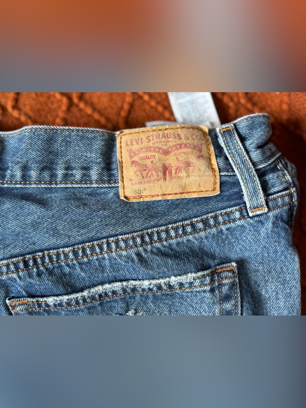 Levi’s 501 Button Fly Denim Shorts - Picture 5 of 5